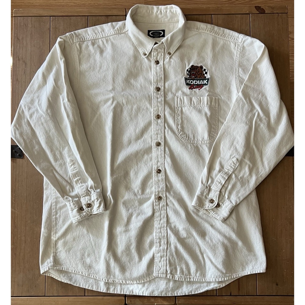 Kodiak Racing Long Sleeve Button Up Shirt XL